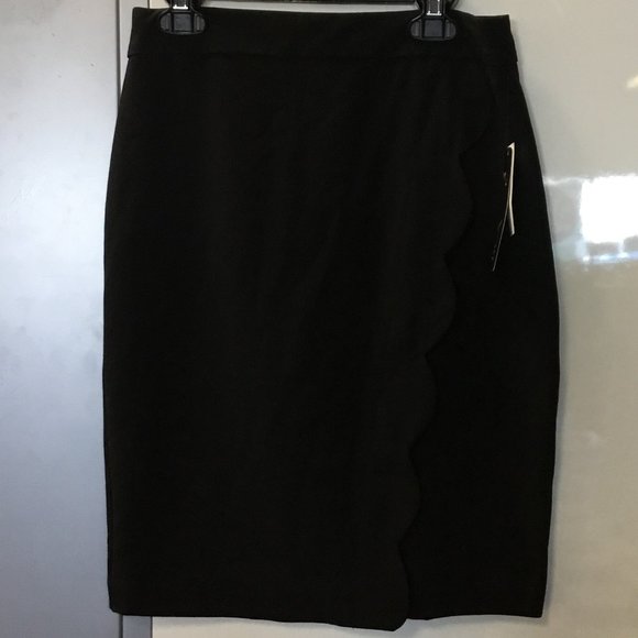 Bcx Juniors Scalloped Faux-Wrap Pencil Skirt - Picture 2 of 5